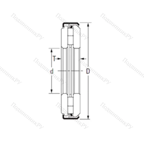Подшипник игольчатый упорный ARZ 11 25 53