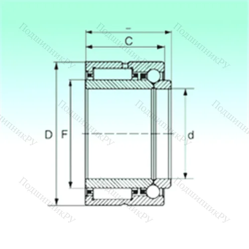 Подшипник комбинированный NKIB 59/22 от производителя  NBS