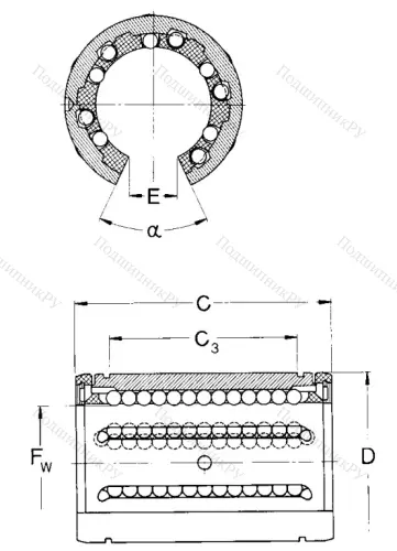 Подшипник линейный LBCT 30 A-2LS в Ярославле