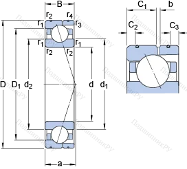 Подшипник 7032 CD/HCP 4AL