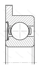 Подшипник  1860095 размер 5x13x4