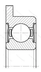 Модификация подшипника 5-3880084Ю размер 4x9/10,3x4 ГПЗ-4