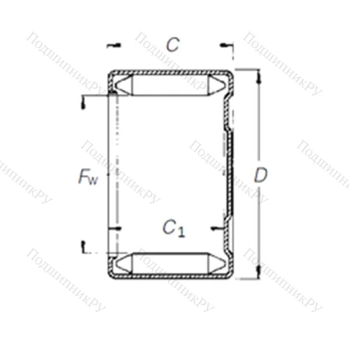 Подшипник игольчатый радиальный
