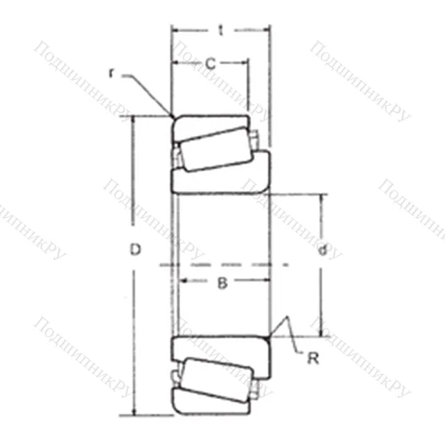 Подшипник роликовый радиально-упорный 2739/2735X