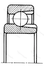 Модификация подшипника 900808 размер 40x52x6/7