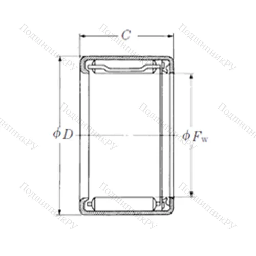 Подшипник игольчатый радиальный FJLT-1419