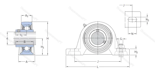Подшипниковый узел SY 35 TF в Ярославле
