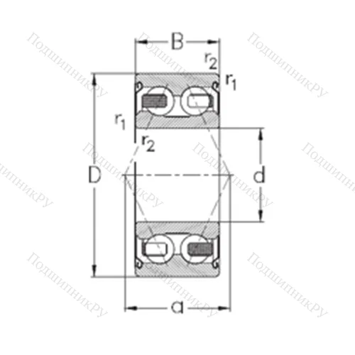 Подшипник шариковый радиально-упорный