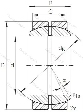 Шарнирный подшипник GE 20 DO