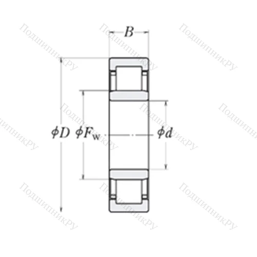 Подшипник роликовый радиальный MMRJ 3/4