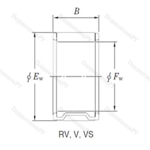 Подшипник игольчатый радиальный RV 182622A-2