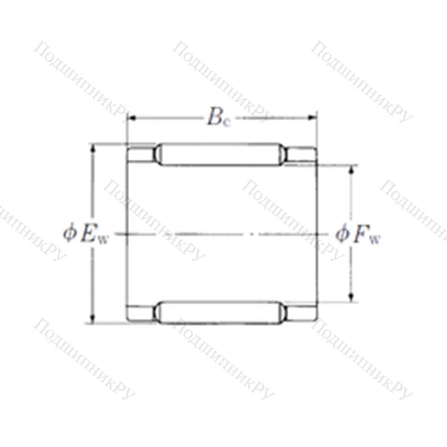 Подшипник игольчатый радиальный FBN-121613-E