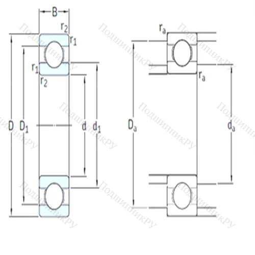 Подшипник шариковый радиальный 6216/HC 5C 3