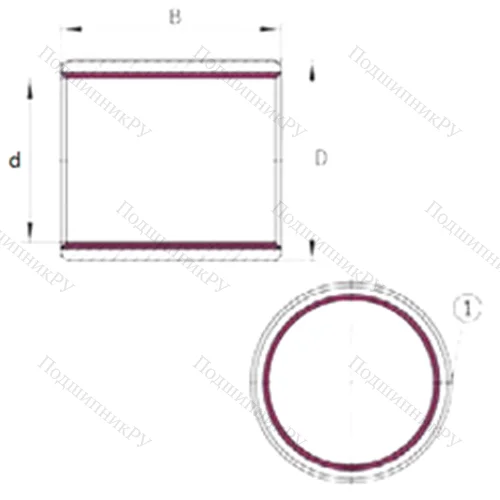 Подшипник скольжения EGB 7040-E 40