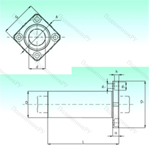 Подшипник шариковый линейный KBKL 12
