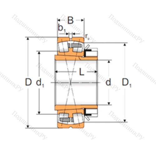 Подшипник роликовый радиальный самоцентрирующийся 23028 KMBW 33+H 3028