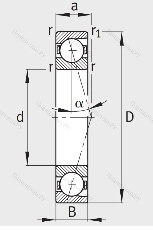 Сверхточный подшипник B 7204 CTP 4SUL