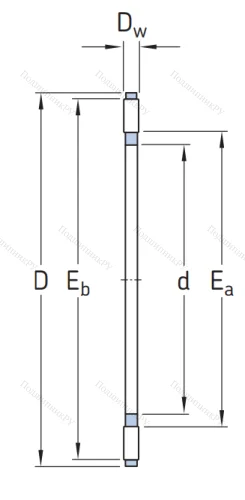 Игольчатый подшипник подшипник AXK 6590 от производителя  SKF