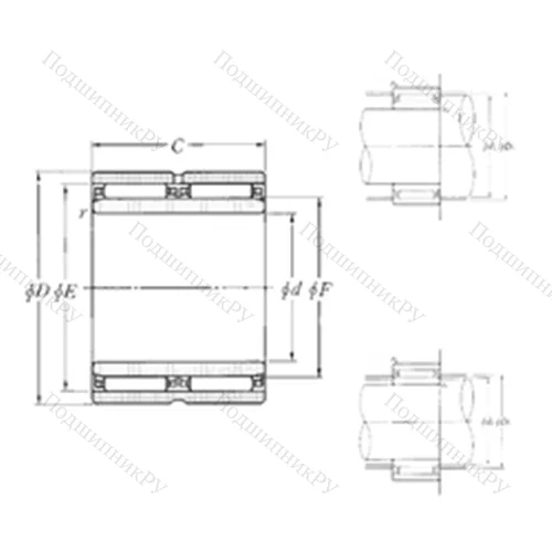 Подшипник игольчатый радиальный NAO-20?35?26ZW