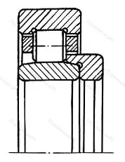 Модификация подшипника 70-2313КМ1 размер 65x140x33 от производителя  ГПЗ-10