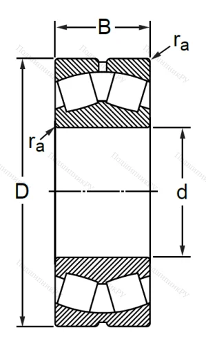 Сферический роликовый подшипник 3003130 AMH (23030 MBW 33) в Ярославле