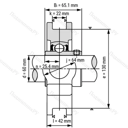 Подшипниковый узел UCT 320 - Вал: 100 мм от производителя  LPZ