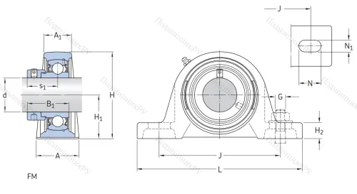 Подшипниковый корпус SY 505 M (P 205) в Ярославле