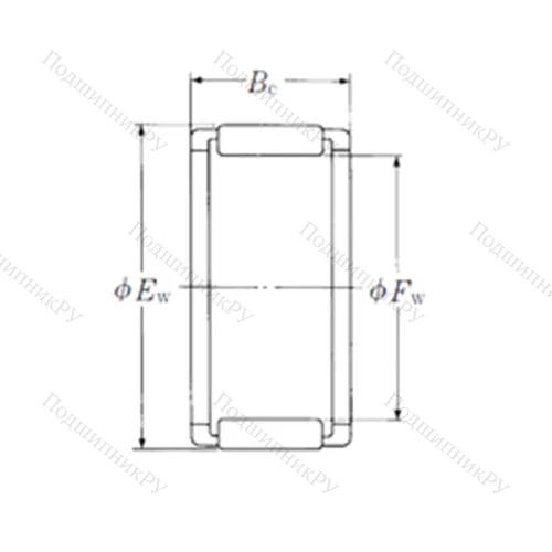 Подшипник игольчатый радиальный FWF-121610-E