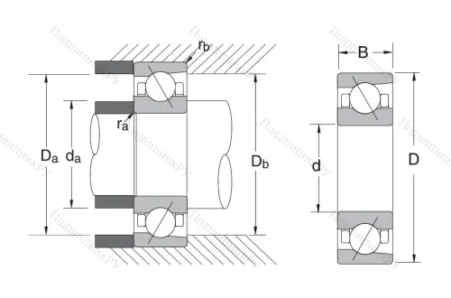 Сверхточный подшипник 7009 A 5TRSULP 3