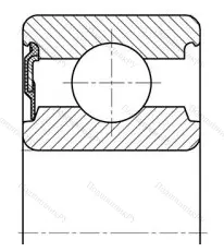 Модификация подшипника 6-20703 размер 17x40x14