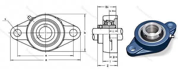 Подшипниковый узел UCFL 214