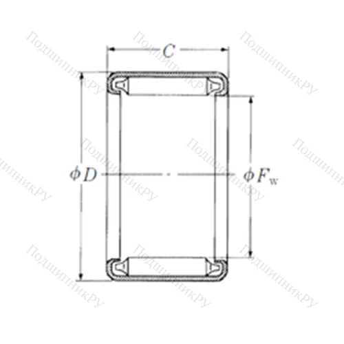 Подшипник игольчатый радиальный F-4526