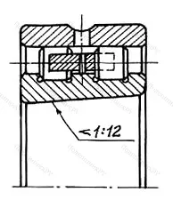 Модификация подшипника 5-31821/500 размер 500x720x167