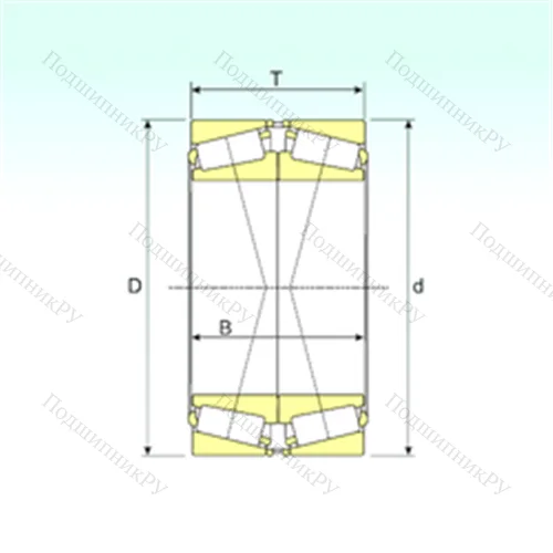 Подшипник роликовый радиально-упорный 32024X/DF от производителя  ISB