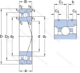Подшипник 71914 CB/P 4AL