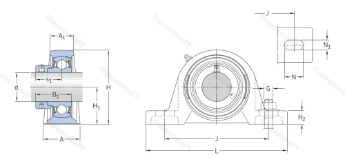 Подшипниковый узел SY 50 FM в Ярославле