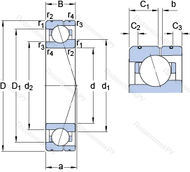Подшипник 71907 ACE/HCP 4AL