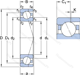 Подшипник 7003 ACD/HCP 4AH