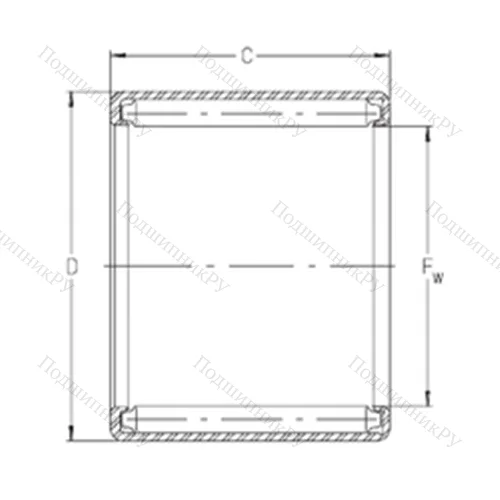 Подшипник игольчатый радиальный S 2824