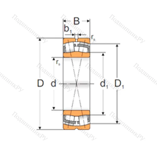 Подшипник роликовый радиальный самоцентрирующийся 22308 W 33
