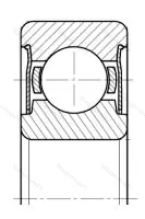 Подшипник  80211 (6211-ZZ) размер 55x100x21