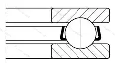 Подшипник 51206/P 5 размер 30x52x16