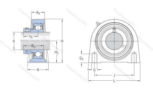 Подшипниковый узел SYF 30 FM в Ярославле