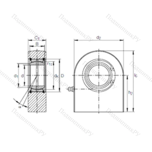 Подшипник скольжения сферический GF 40 DO
