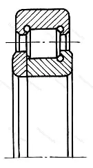 Модификация подшипника 70-592708М1 размер 40x77,5x23