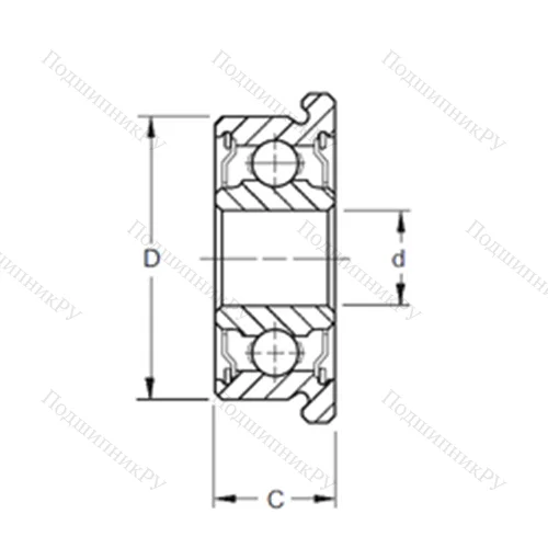 Подшипник шариковый радиальный SFR 2-5