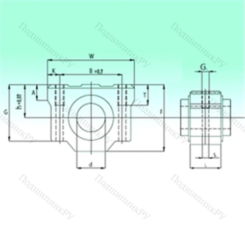 Подшипник шариковый линейный SCV 08-UU