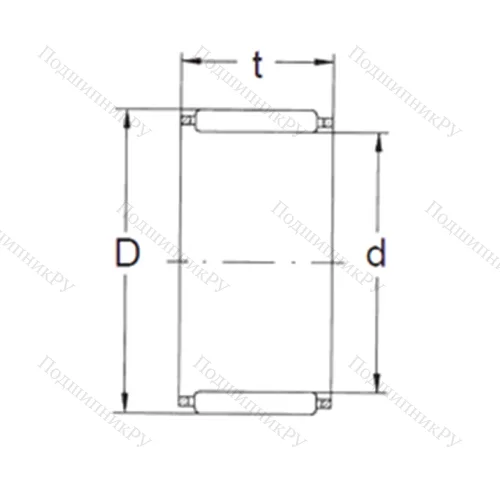 Подшипник игольчатый радиальный K 80X 88X 26