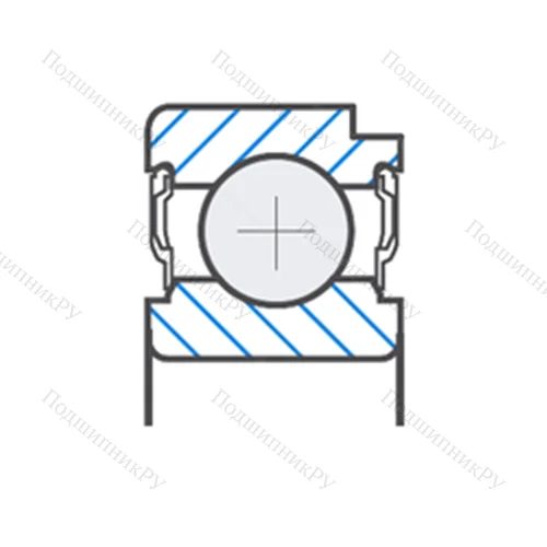 Подшипник шариковый радиальный F-803196.02.KL-H 95A