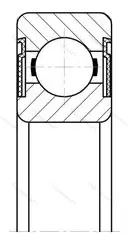 Подшипник 6418 2RS размер 90x225x54